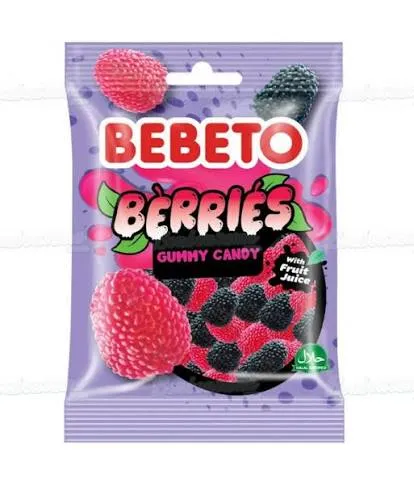 BEBETO BERRIES GUMMY CANDY 12X80G