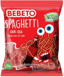 BEBETO SPAGHETTI SOUR COLA 12X80G