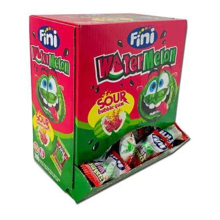 FINI WATERMELON SOUR BUBBLE GUM 5Gx200pcs