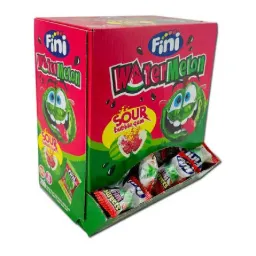 [4820221692115] FINI WATERMELON SOUR BUBBLE GUM 5Gx200pcs