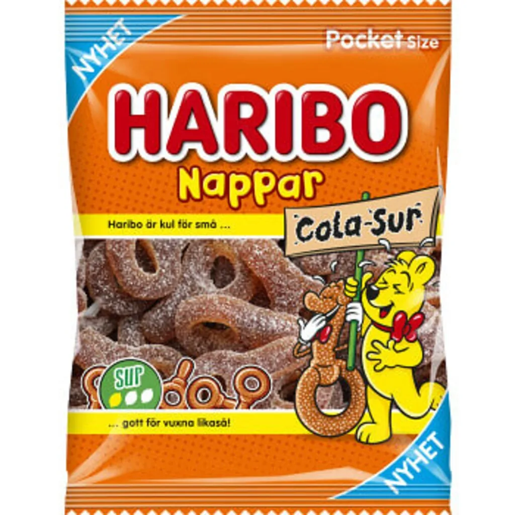 Haribo Cola-Sur Nappar 22x70g