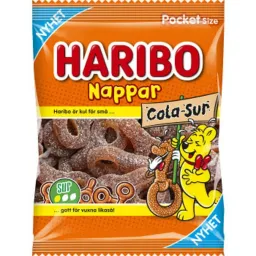 [613201985] Haribo Cola-Sur Nappar 22x70g