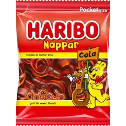 [613201996] Haribo Nappar Cola 24x80g