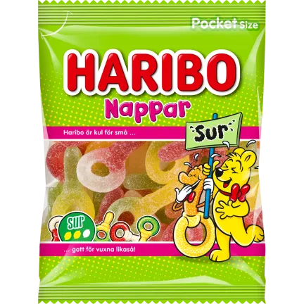Haribo Nappar Sur 22x80g