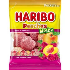 Haribo Peaches Raspberry 24x80g