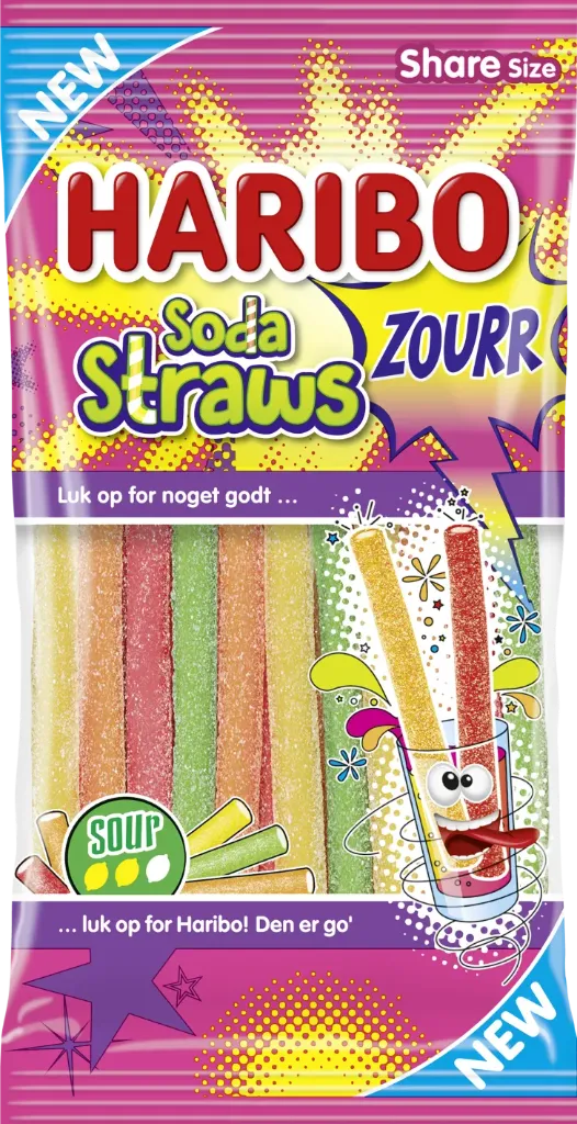 Haribo Soda Straws Zourr 21x90g