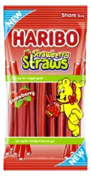 [8904004442383] Haribo Strawberry Straws 21x80g