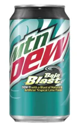 [613201686] Mountain Dew Baja Blast 12x355ml