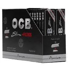 OCB PREMIUM ROLLING PAPER & FILTER BLACK 32X32