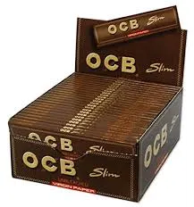 [613202076] OCB SLIM VIRGIN PAPER BROWN 50X32