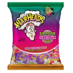 [16546584664] WARHEADS SUPERSOUR  BUBBLE GUM 22x105g