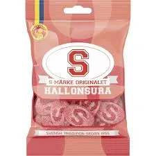 S-MÄRKE ORIGINAL HALLONSURA 18x70g