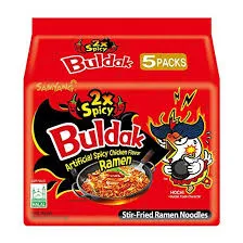 Buldak 2xSpicy Hot Chicken Ramen 8x5pak 140g 40p