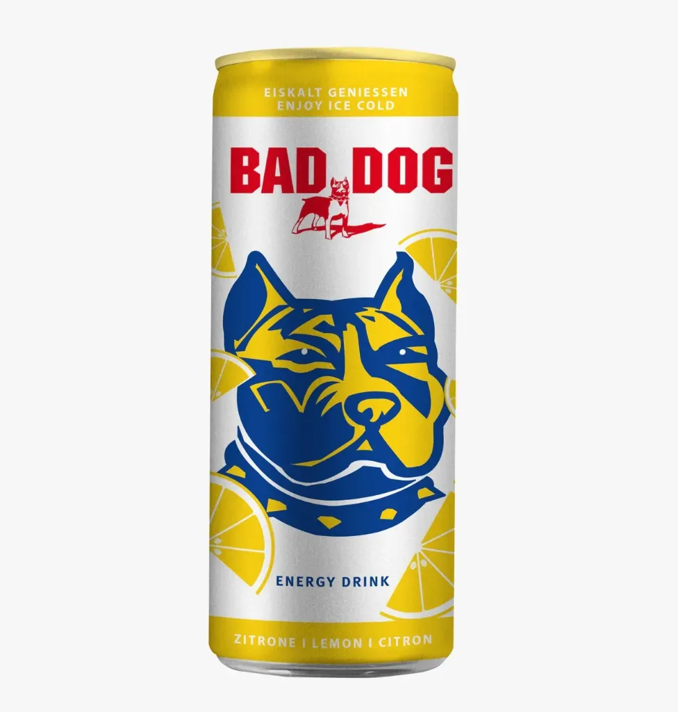 Bad Dog lemon Energy drink 250ml