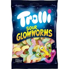 [812152] Trolli Sour Glowworms 18x200g