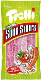 [271628] Trolli Sour Strips Strawberry 24x85g