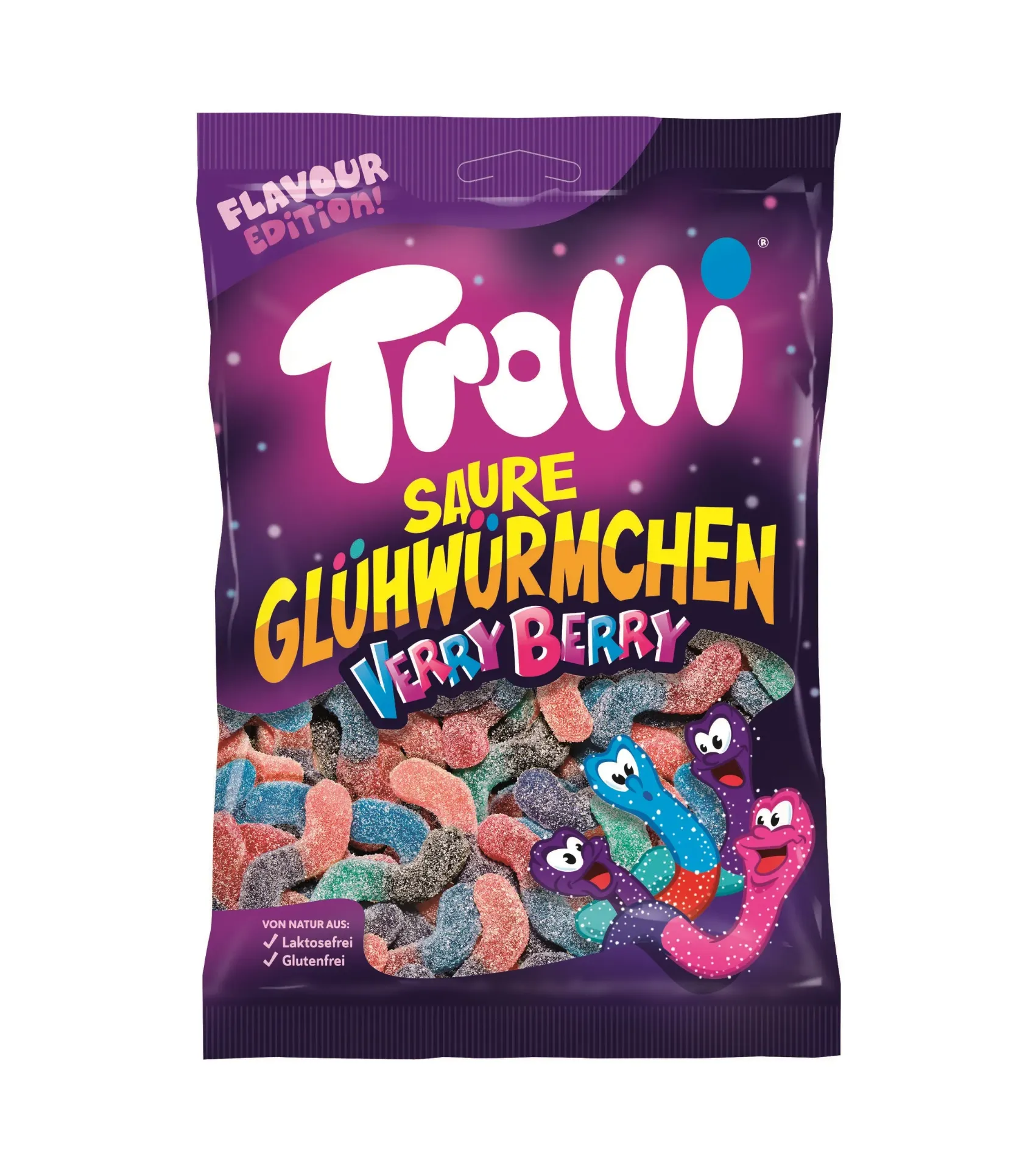 Trolli Sour Glowworm Very Berry 18x200g
