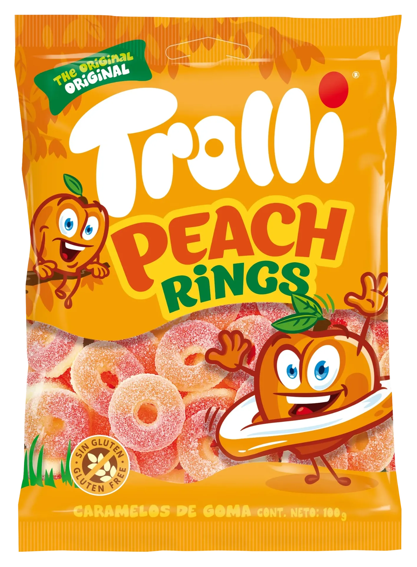 TROLLI Peach rings 18x200g