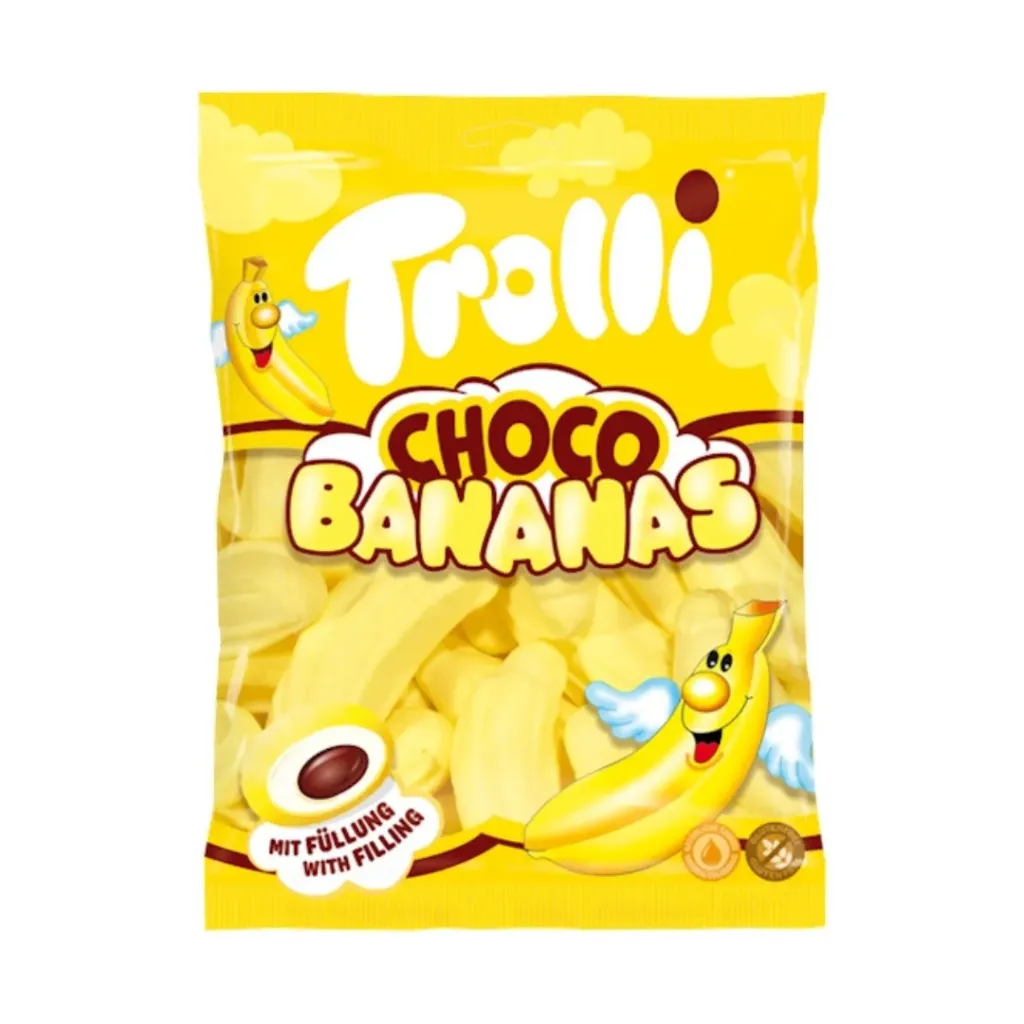Trolli Mallow Choco Bananas 8x150g