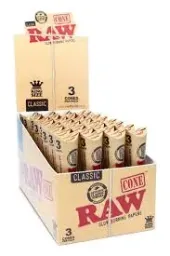 [1905] Cones Kingsize Display Natural 3-pack 32-p