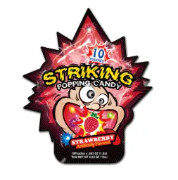[108897] STRIKING Popping candy Strawberry 4x(12x15g)