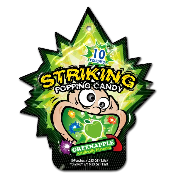 STRIKING Popping candy Green Apple 4x(12x15g)
