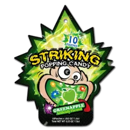 [108900] STRIKING Popping candy Green Apple 4x(12x15g)