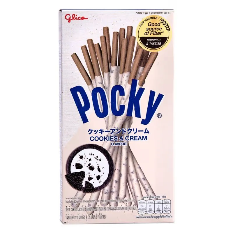 POCKY Biscuit stick cookies & cream flavour 10x41g