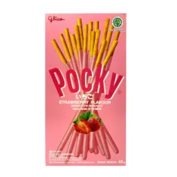 [108019] POCKY Biscuit stick strawberry flavour 10x43g