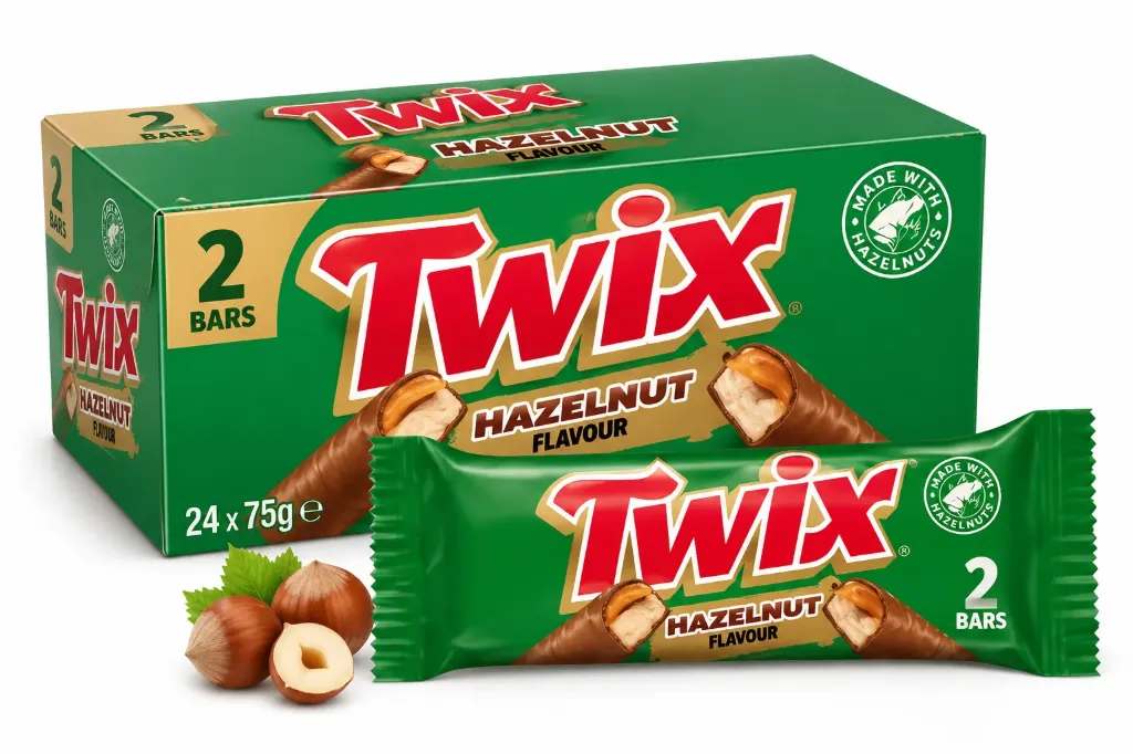 Twix Hazelnut 2-pack 24x75g