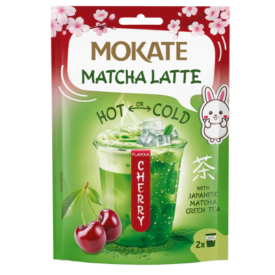 Instant drink powder Matcha Latte Cherry Flavour 7x40g