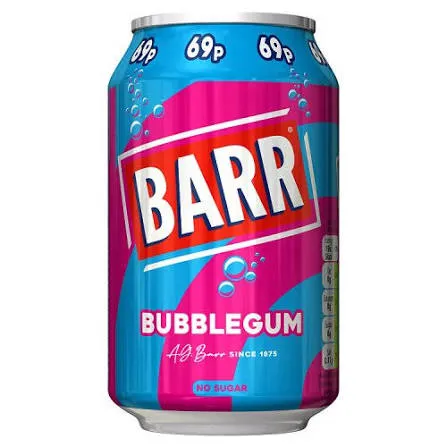 Barr Bubblegum 330ml x 24 69p