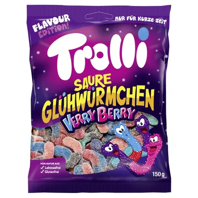 Saure Glühwürmchen Verry Berry Fruchtgummi 18x200g