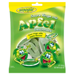 Sour apple rings 250g