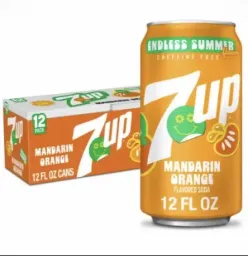 7UP Mandarin Orange Endless Summer Soda 12x355ml