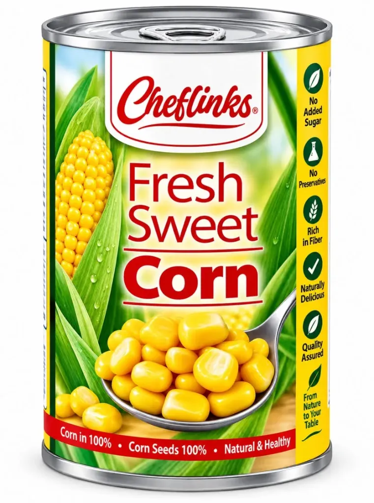 Fresh Sweet Corns 2500g x 6