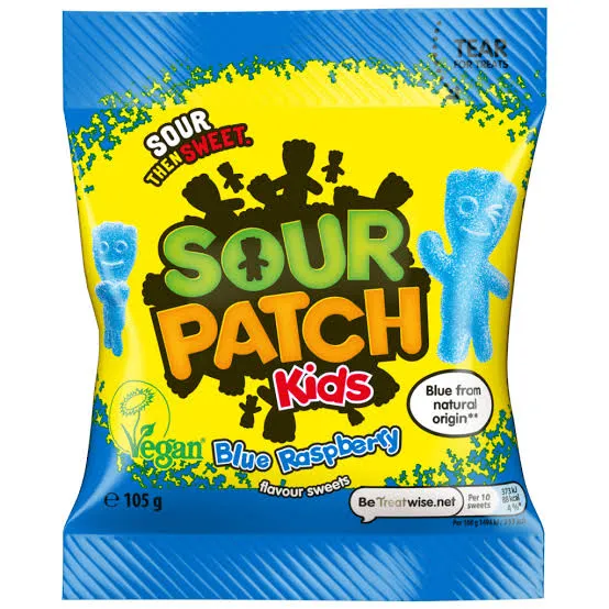 Sour Patch Kids Blue Raspberry – 10 × 105g