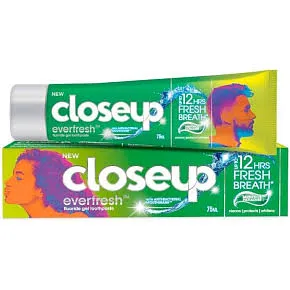 Closeup Everfresh fluoride gel Toothpaste Gel 90g (Pack of 6)