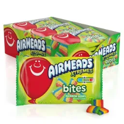 [613201750] Airheads Extreme Bites Rainbow Berry 18x170g
