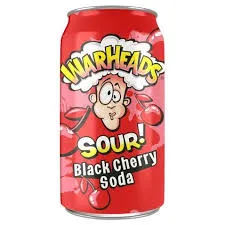 [33-450] WARHEADS BLACK CHERRY SODA 12X330ML