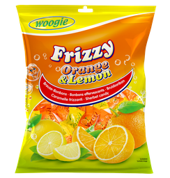 [95396] Candies frizzy orange & lemon 170g