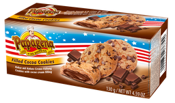 [88371] Choco Chip Cookies with chocolate cream filling 18x130g