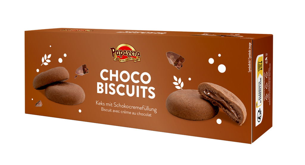 Biscuits with chocolate filling 18x150g