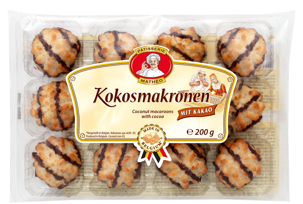Coconut macaroons with cocoa 14x200g