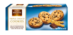 [88702] Triple choco cookies with chocolate chips 20x135g