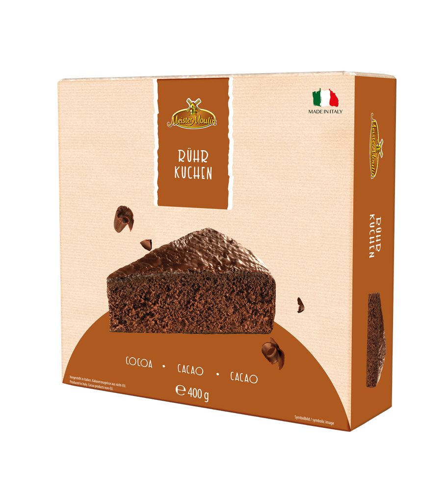 Cocoa sponge cake with cocoa glaze 6x400g