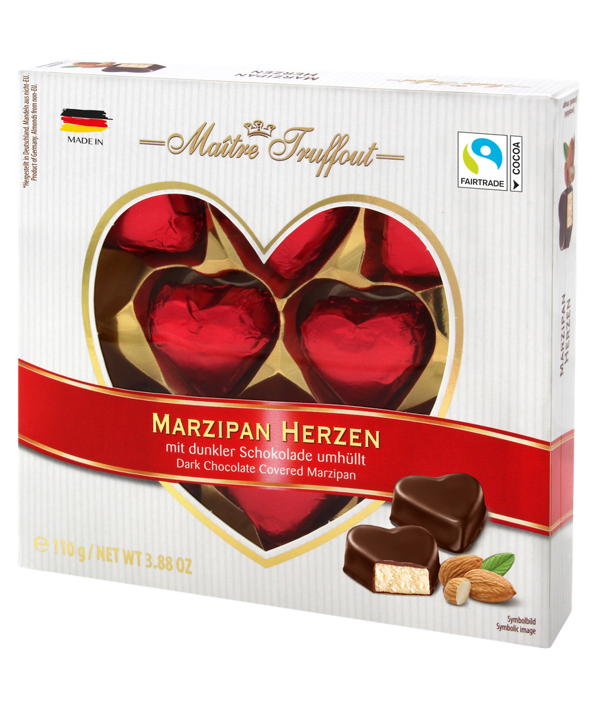 Marzipan hearts 12x110g