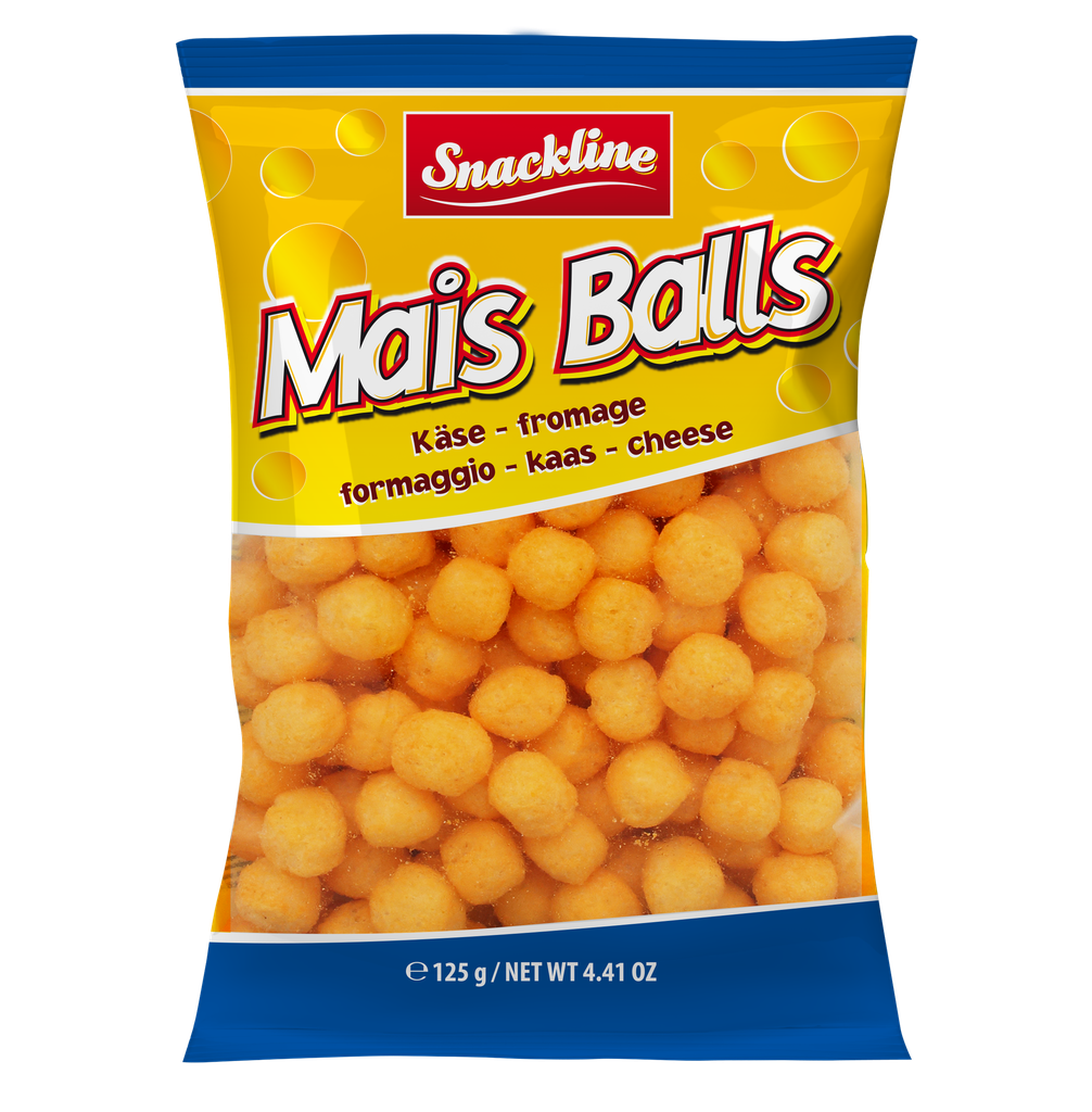 Cheese balls corn snack salted 20×125g