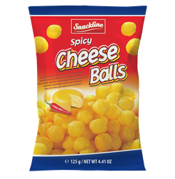 [88160] Spicy cheese balls corn snack 125g