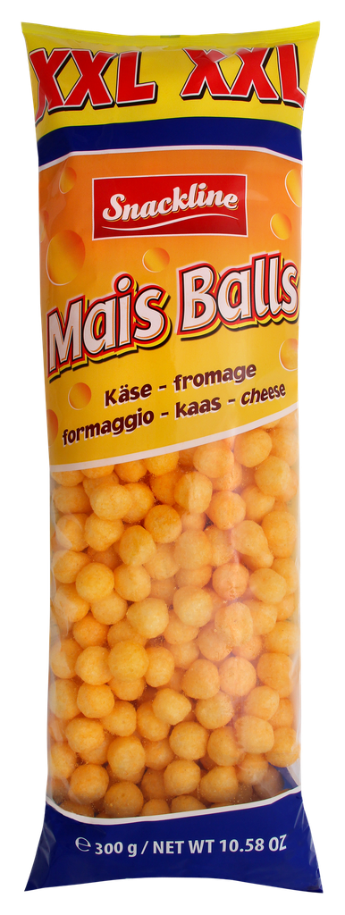 XXL Corn balls cheese salted 18×300g